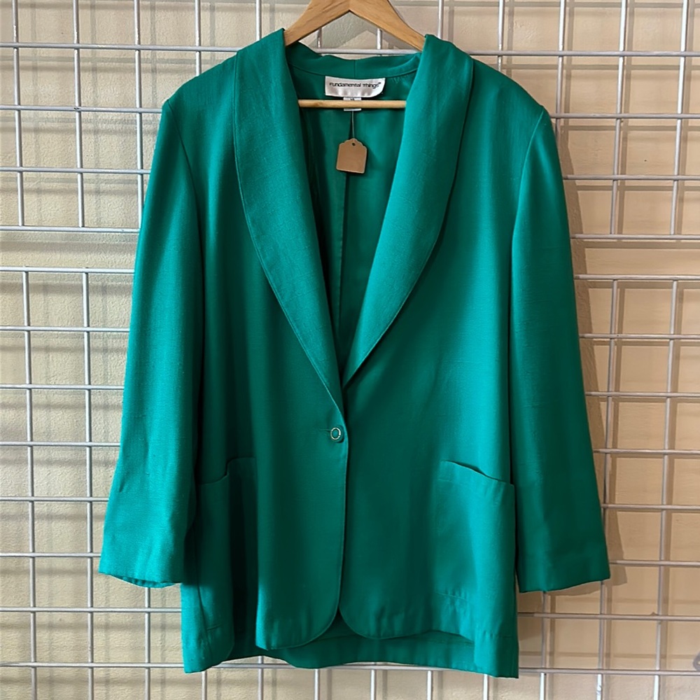 Vintage Kelly green blazer by Fundamental Things